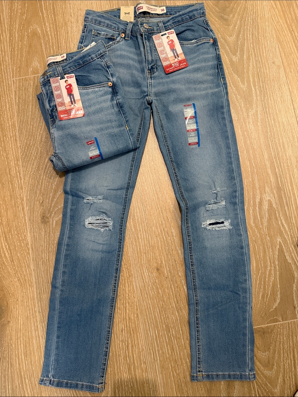 Levi’s 510 Skinny 16reg W28 L30 NWT 2 pairs